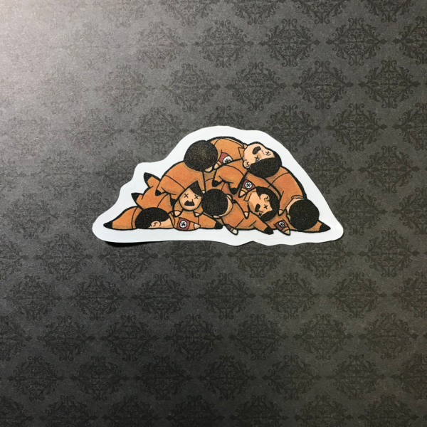 A Pile of Dead Hitlers Sticker