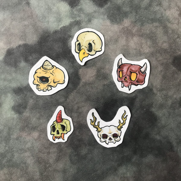 Beastly Skull Sticker Pack