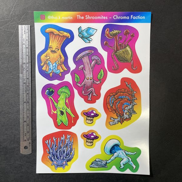 Chromatic Shroomites Sticker Pack